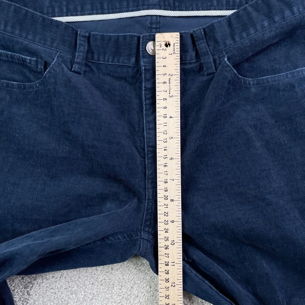 Brooks Brothers Pants Mens 36 (Fits 36x28) Blue Corduroy‎ Slim Fit Stretch Cords